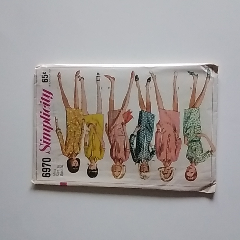 Simplicity Original 1967 Pattern #6970 SZ 16